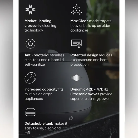 White Zima Dental Pod Pro Ultrasonic Cleaner & 12+ Zima Cleaning Tablets - Picture 5 of 7